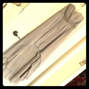 Strapless Hi-Low Dress